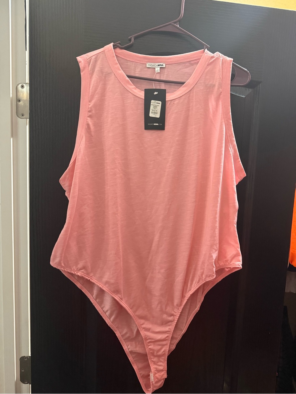 Fashion Nova Blush Pink Sleeveless Bodysuit